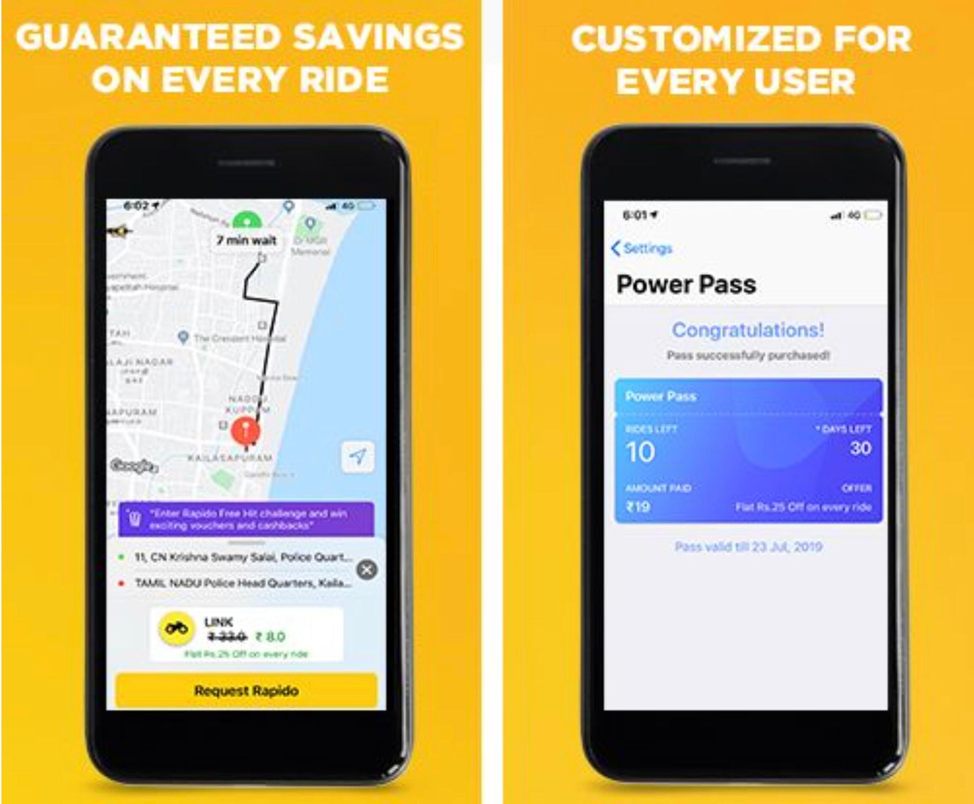rapido rolls out its power pass subscription program
